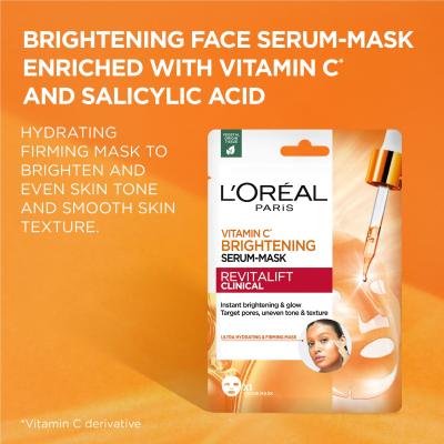 L&#039;Oréal Paris Revitalift Clinical Vitamin C Brightening Serum-Mask Arcmaszk 26 g