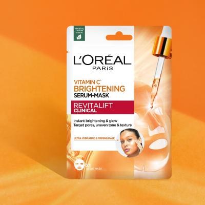 L&#039;Oréal Paris Revitalift Clinical Vitamin C Brightening Serum-Mask Arcmaszk 26 g