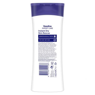 Vaseline Expert Care Instant Dry Skin Rescue Testápoló tej nőknek 400 ml