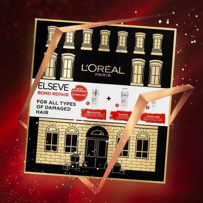 L&#039;Oréal Paris Elseve Bond Repair Ajándékcsomagok Elseve Bond Repair Shampoo sampon 200 ml + Elseve Bond Repair Pre-Shampoo sampon előtti hajápoló 200 ml + Elseve Bond Repair Balm hajkondicionáló 150 ml