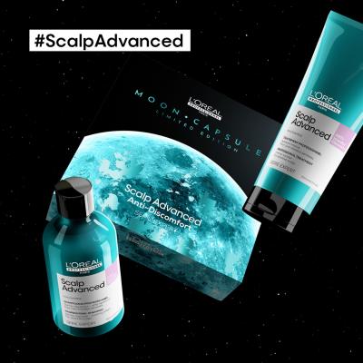 L&#039;Oréal Professionnel Scalp Advanced Moon Capsule Limited Edition Ajándékcsomagok Scalp Advanced Professional Shampoo sampon 300 ml + Scalp Advanced Professional Treatment sampon 200 ml