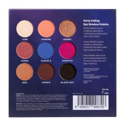 Gabriella Salvete Party Calling Eyeshadow Palette Szemhéjfesték nőknek 12,6 g