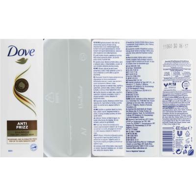 Dove Anti Frizz Sampon nőknek 400 ml