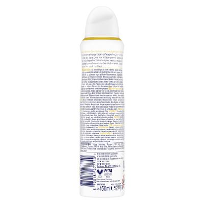 Dove 0% ALU Citrus &amp; Peach 48h Dezodor nőknek 150 ml