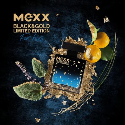 Mexx Black &amp; Gold Limited Edition Eau de Toilette férfiaknak 30 ml