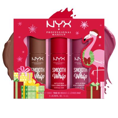 NYX Professional Makeup Fa La La L.A. Land Smooth Whip Matte Lip Cream Trio Ajándékcsomagok Smooth Whip Matte Lip Cream rúzs 3 x 4 ml