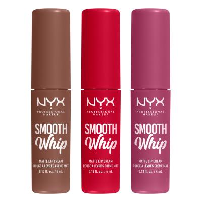 NYX Professional Makeup Fa La La L.A. Land Smooth Whip Matte Lip Cream Trio Ajándékcsomagok Smooth Whip Matte Lip Cream rúzs 3 x 4 ml