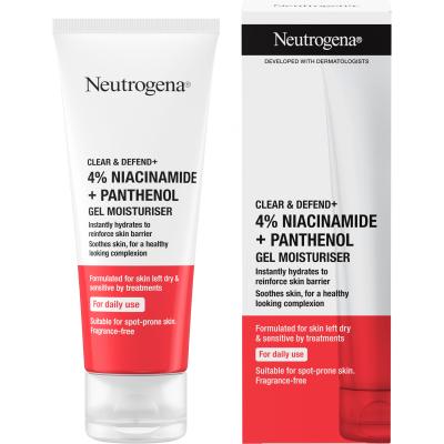 Neutrogena Clear &amp; Defend+ Gel Moisturiser Arcgél 50 ml