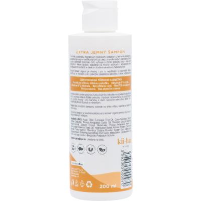 Kii-Baa Organic Baby Extra Mild Shampoo Sampon gyermekeknek 200 ml