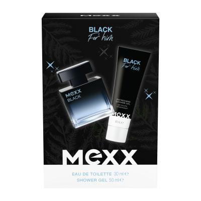 Mexx Black Man Ajándékcsomagok eau de toilette 30 ml + tusfürdő 50 ml