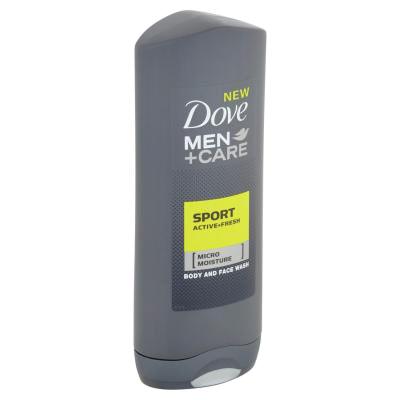 Dove Men + Care Sport Care Active + Fresh Tusfürdő férfiaknak 400 ml