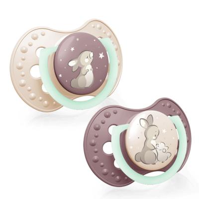 LOVI Night &amp; Day Dynamic Soother Girl 6-18m Cumi gyermekeknek 2 db