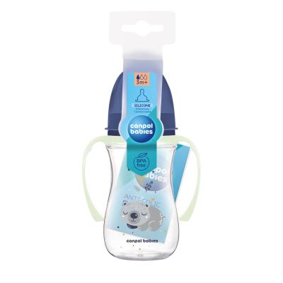 Canpol babies Sleepy Koala Easy Start Anti-Colic Bottle Blue 3m+ Cumisüveg gyermekeknek 240 ml