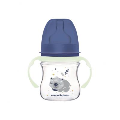 Canpol babies Sleepy Koala Easy Start Anti-Colic Bottle Blue 0m+ Cumisüveg gyermekeknek 120 ml