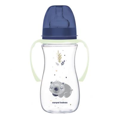 Canpol babies Sleepy Koala Easy Start Anti-Colic Bottle Blue 12m+ Cumisüveg gyermekeknek 300 ml