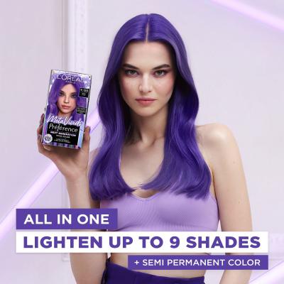 L&#039;Oréal Paris Préférence Meta Vivids Hajfesték nőknek 75 ml Változat 9.120 Meta Lilac