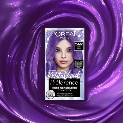 L&#039;Oréal Paris Préférence Meta Vivids Hajfesték nőknek 75 ml Változat 9.120 Meta Lilac