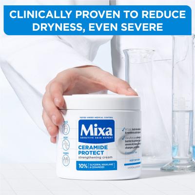 Mixa Ceramide Protect Strengthening Cream Testápoló krém nőknek 400 ml