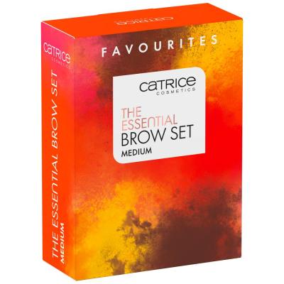 Catrice The Essential Brow Set Ajándékcsomagok Eye Brow Stylist szemöldökceruza 1,6 g 030 Brow-N-Eyed Peas + Brow Powder Waterproof púderes szemöldökfesték 4 g 020 Ash Brown + Super Glue Brow Styling Gel szemöldökforázó gél 4 ml 010 Ultra Hold