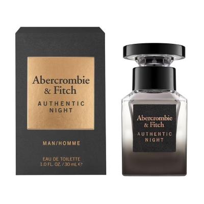 Abercrombie &amp; Fitch Authentic Night Eau de Toilette férfiaknak 30 ml