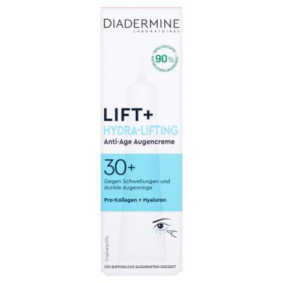 Diadermine Lift+ Hydra-Lifting Anti-Age Eye Cream Szemkörnyékápoló krém nőknek 15 ml