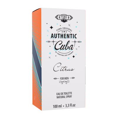 Cuba Authentic Citrus Eau de Toilette férfiaknak 100 ml