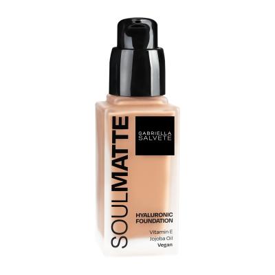 Gabriella Salvete Soulmatte Hyaluronic Foundation Alapozó nőknek 30 ml Változat 04W Golden Sand Warm