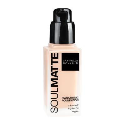 Gabriella Salvete Soulmatte Hyaluronic Foundation Alapozó nőknek 30 ml Változat 02C Ivory Cold