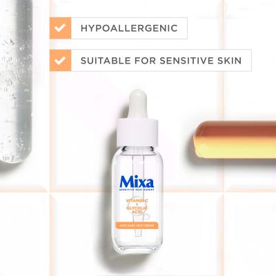 Mixa Vitamin C + Glycolic Acid Anti-Dark Spot Serum Arcszérum nőknek 30 ml