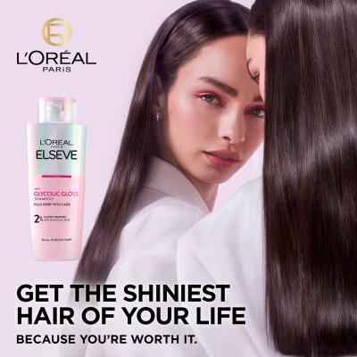 L&#039;Oréal Paris Elseve Glycolic Gloss Shampoo Sampon nőknek 200 ml