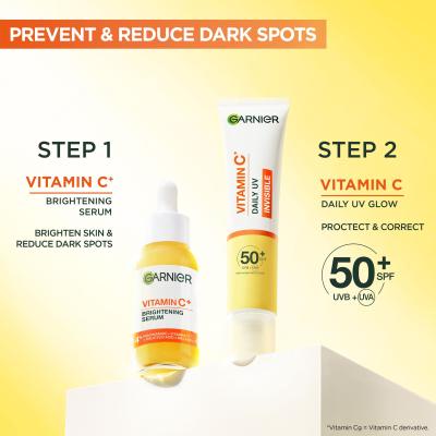 Garnier Skin Naturals Vitamin C Daily UV Invisible SPF50+ Nappali arckrém nőknek 40 ml