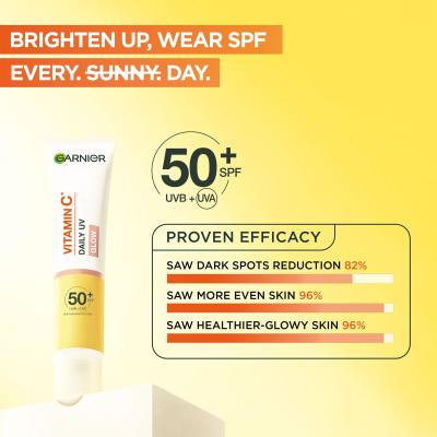 Garnier Skin Naturals Vitamin C Daily UV Glow SPF50+ Nappali arckrém nőknek 40 ml