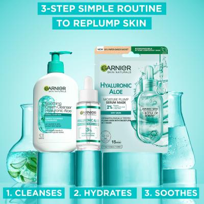 Garnier Skin Naturals Hyaluronic Aloe Soothing Cream Cleanser Bőrtisztító krém nőknek 250 ml