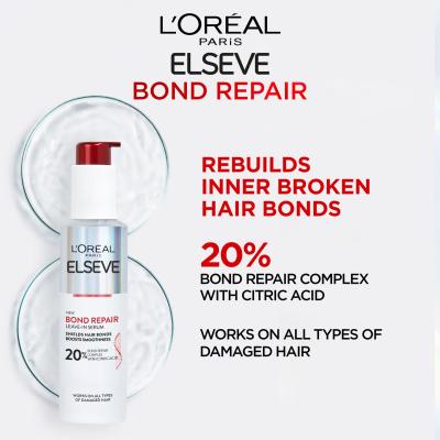 L&#039;Oréal Paris Elseve Bond Repair Leave-In Serum Hajszérum nőknek 150 ml