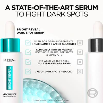 L&#039;Oréal Paris Bright Reveal Niacinamide Dark Spot Serum Arcszérum 30 ml