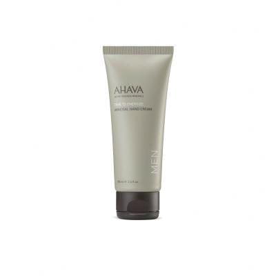 AHAVA Men Time To Energize Ajándékcsomagok Age Control Moisturizing Cream arckrém 50 ml + Mineral Shower Gel tusfürdő 100 ml + Mineral Hand Cream kézkrém 100 ml + kozmetikai táska