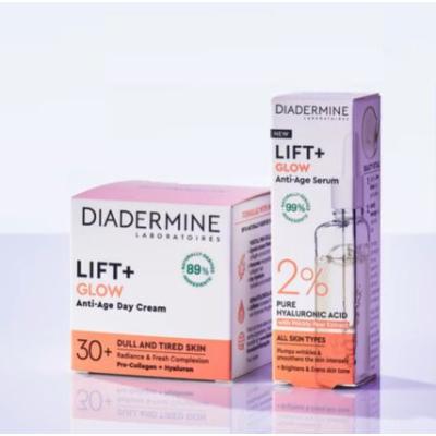 Diadermine Lift+ Glow Anti-Age Day Cream Nappali arckrém nőknek 50 ml