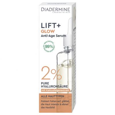 Diadermine Lift+ Glow Anti-Age Serum Arcszérum nőknek 30 ml