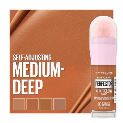 Maybelline Instant Anti-Age Perfector 4-In-1 Glow Alapozó nőknek 20 ml Változat 03 Medium Deep