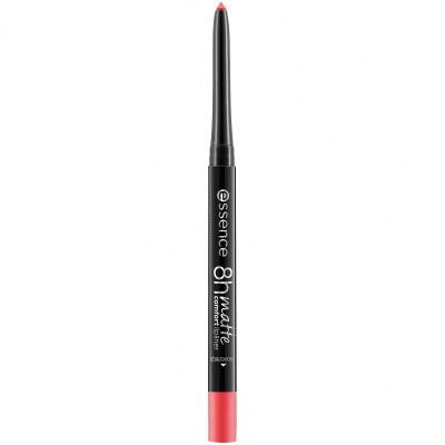 Essence 8H Matte Comfort Szájkontúrceruza nőknek 0,3 g Változat 09 Fiery Red