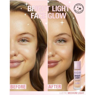 Makeup Revolution London Bright Light Face Glow Alapozó nőknek 23 ml Változat Lustre Medium Light