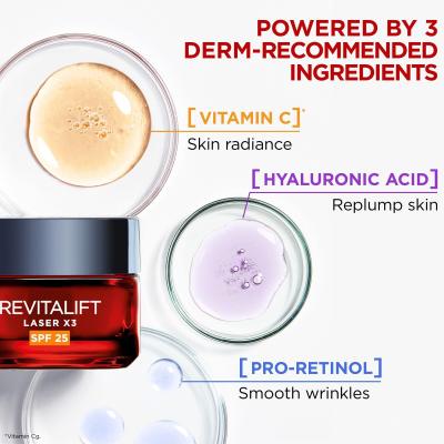 L&#039;Oréal Paris Revitalift Laser Pure Retinol Night Serum Ajándékcsomagok Revitalift Laser Pure Retinol Night Serum éjszakai arcszérum 50 ml + Revitalift Laser X3 SPF25 nappali arckrém 50 ml