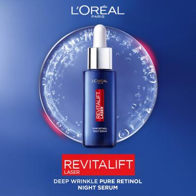 L&#039;Oréal Paris Revitalift Laser Pure Retinol Night Serum Ajándékcsomagok Revitalift Laser Pure Retinol Night Serum éjszakai arcszérum 50 ml + Revitalift Laser X3 SPF25 nappali arckrém 50 ml