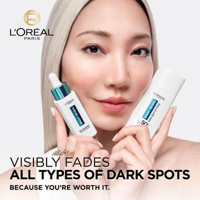 L&#039;Oréal Paris Bright Reveal Dark Spot UV Fluid SPF50+ Ajándékcsomagok Bright Reveal Dark Spot UV Fluid SPF50 nappali fluid arcra 50 ml + Bright Reveal Niacinamide Dark Spot Serum arcszérum 30 ml