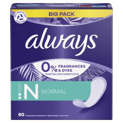 Always Daily Normal Tanga egészségügyi betét nőknek Szett