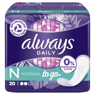 Always Daily Normal To Go Tanga egészségügyi betét nőknek Szett