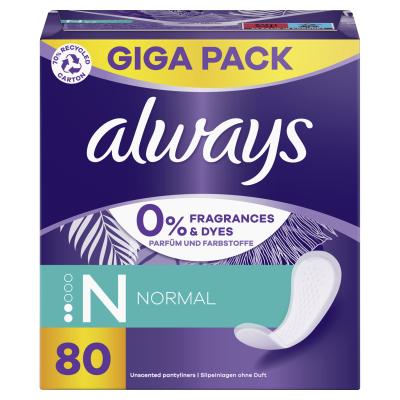 Always Daily Normal Tanga egészségügyi betét nőknek Szett