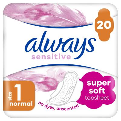 Always Sensitive Normal Plus Egészségügyi betét nőknek Szett