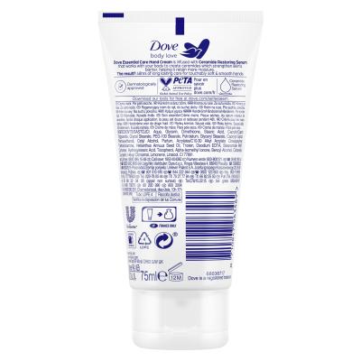 Dove Body Love Essential Care Hand Cream Kézkrém nőknek 75 ml