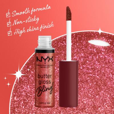 NYX Professional Makeup Butter Gloss Bling Szájfény nőknek 8 ml Változat 07 Big Spender